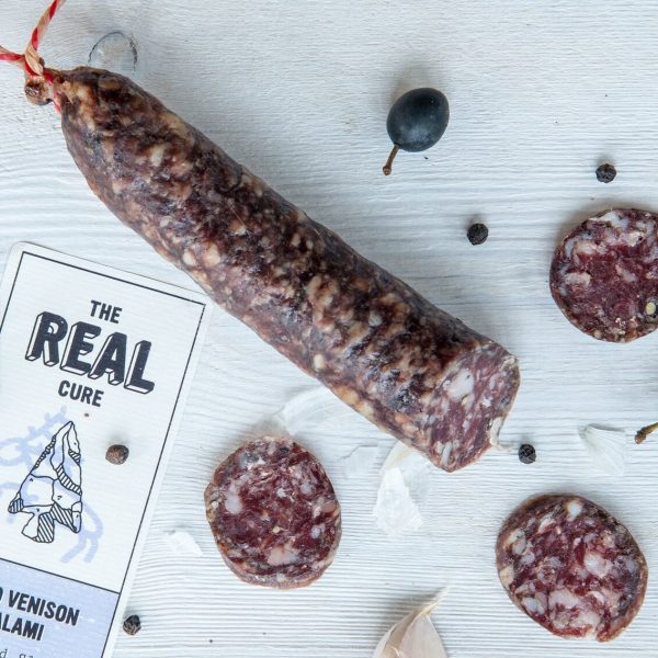 The Real Cure Sloe & Garlic Wild venison Salami (approx 800g)